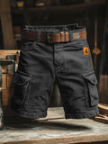 Men's Cargo Shorts with Multiple Pockets and Belt