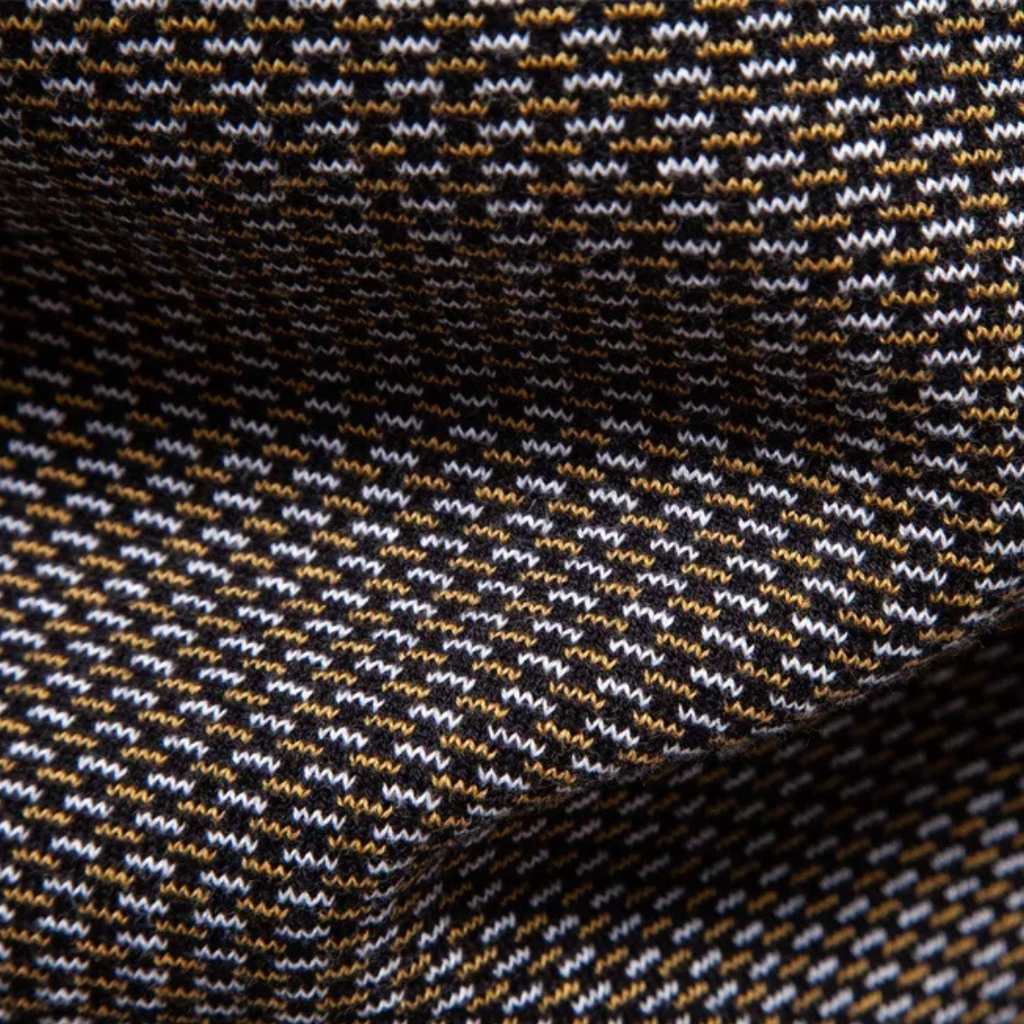 Men's Jacquard Knit Sweater with Half Zip