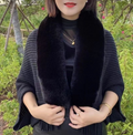Women's Faux Rabbit Fur Cardigan, Spacious One-Size Design